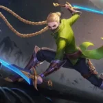 35 Hình Ảnh Airi Liên Quân phong cách kimono Nhật họa tiết rồng nổi bật ánh sáng trăng huyền bí