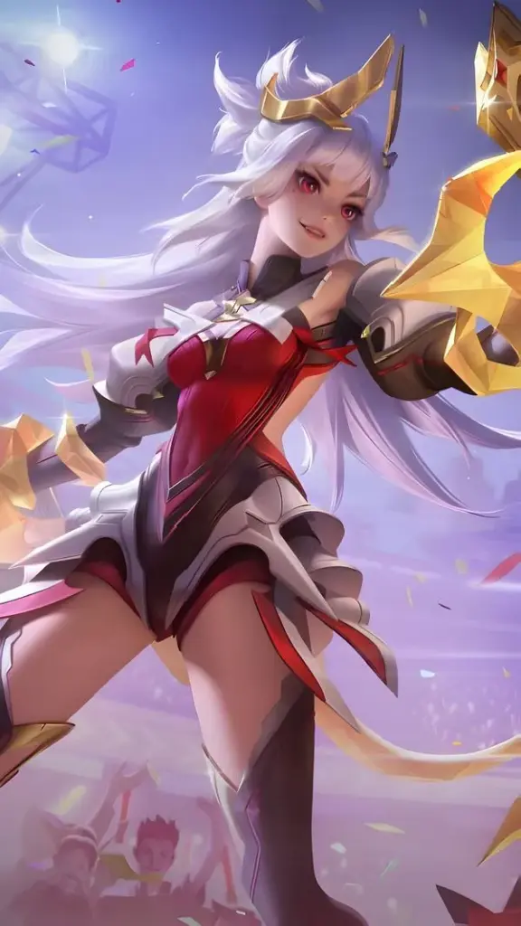 Ảnh nền 4K Aoi quay đầu nhìn lại, vệt sáng kỹ năng mỏng, không khí bí ẩn và nguy hiểm