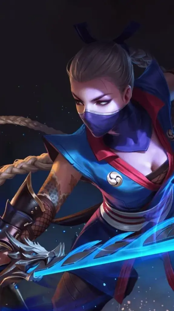 Ảnh nền 4K Aoi lướt qua bùa xanh, hiệu ứng kỹ năng chớp tắt, không khí rừng huyền ảo