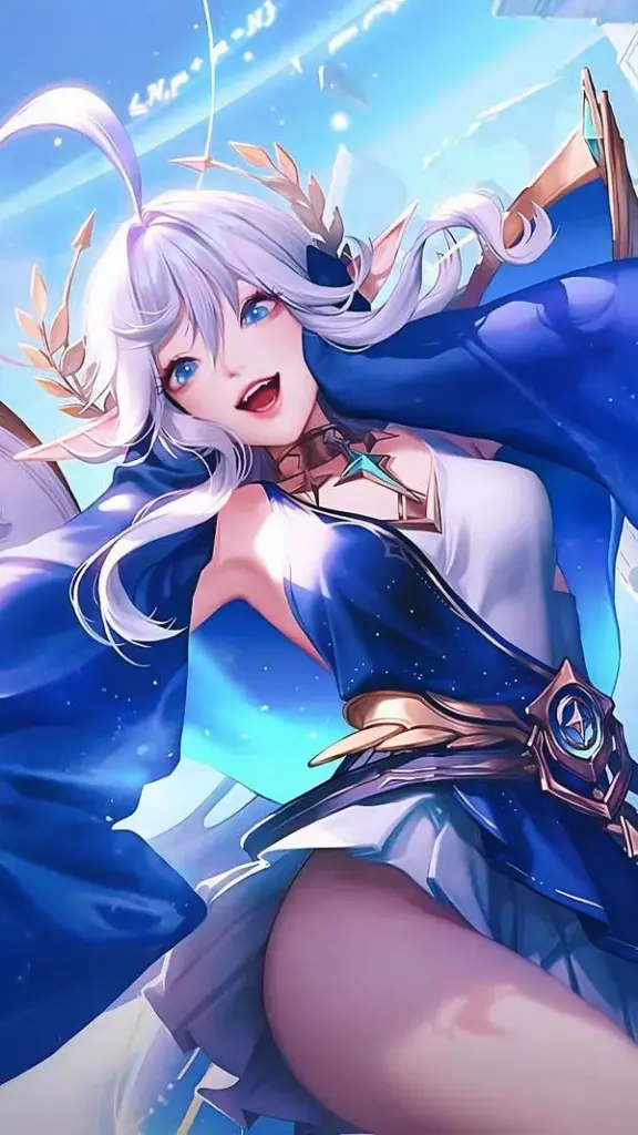 Ảnh aoi hoàng kim công chúa tỏa ánh kim, thần thái lạnh, Long Lực sáng nhẹ trên vuốt rồng