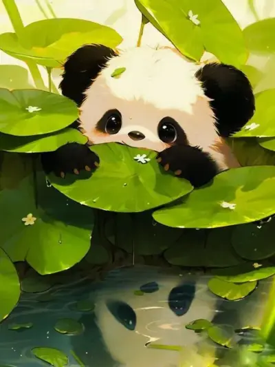 99 Hình Nền Gấu Trúc Cute từ chibi đáng yêu tới 3D nổi khối với thần thái siêu thư giãn