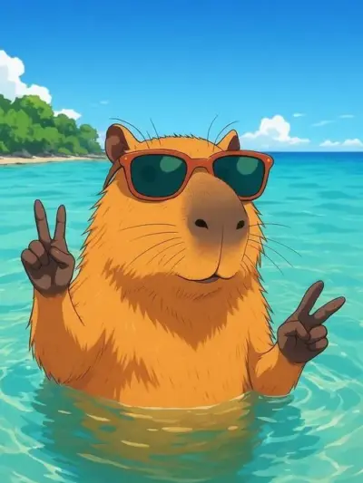 95 Hình Nền Capybara cute cho điện thoại cực chill cho những ai thích thư thái chữa lành