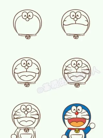 Cách vẽ Doraemon chibi đơn giản cho người mới bắt đầu với từng bước chi tiết