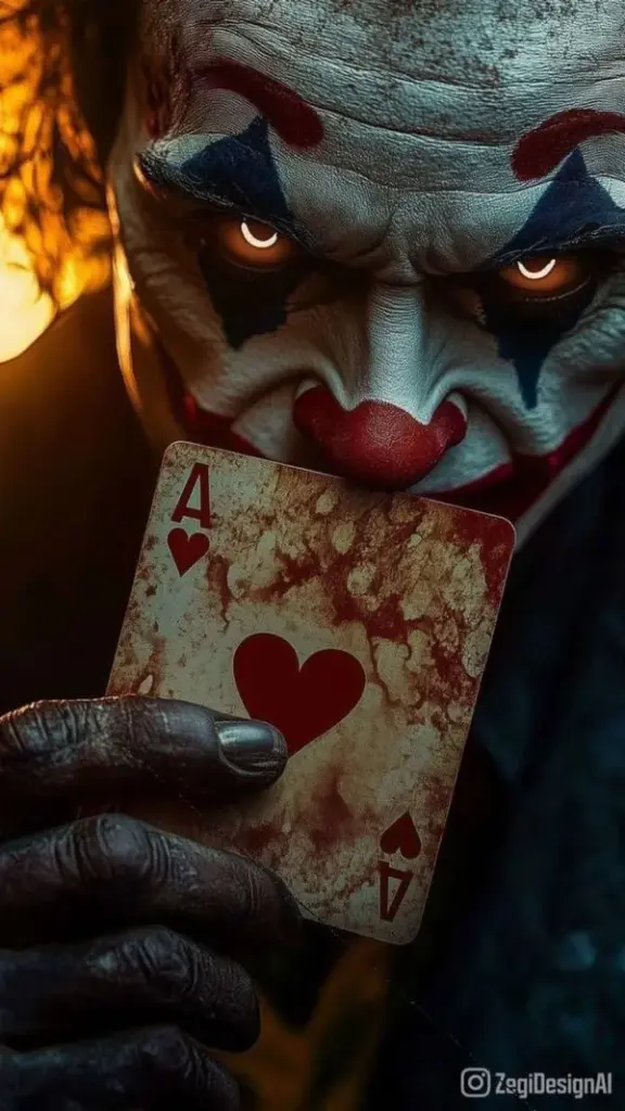 Một khung cầu vượt lúc rạng sáng giữ lại bóng lưng của kẻ phản diện Joker, bàn tay đút túi và chiếc áo dài phất nhẹ trước làn sương khiến cảnh trống mà vẫn dằn