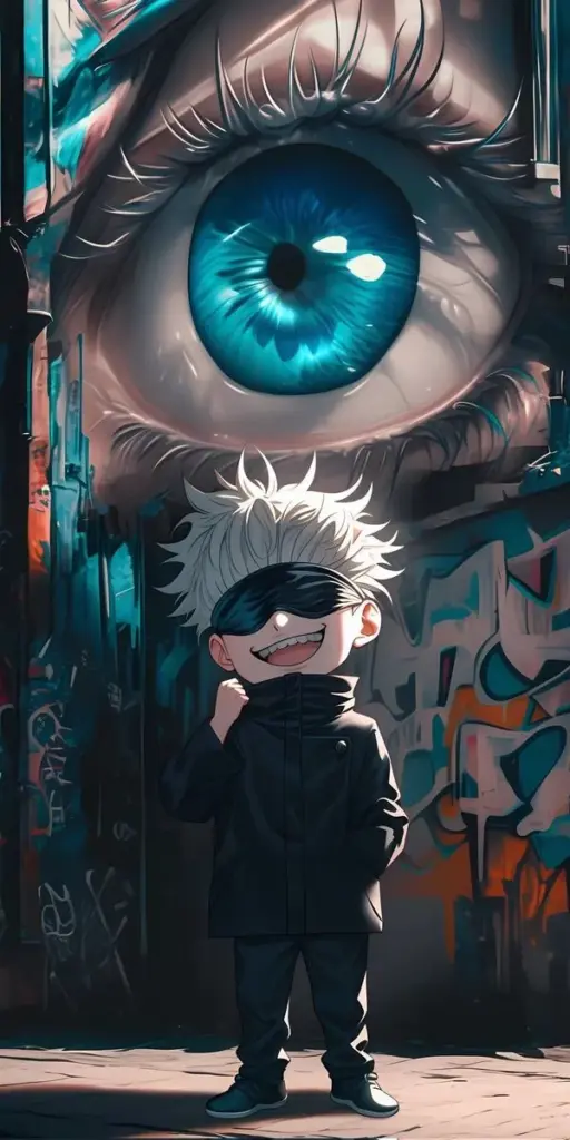 Bộ hình nền 3d anime đẹp tông neon, sắc nét từng sợi tóc và ánh viền