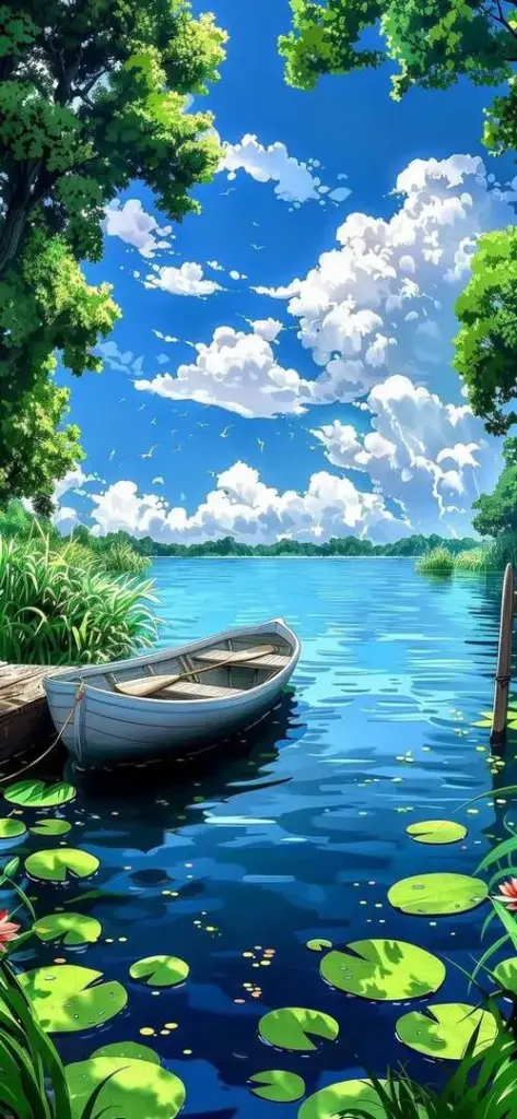Phông nền rừng núi thác nhỏ len qua khe đá giữa mảng xanh rậm rạp, hơi nước bay lên trước nền núi làm bức hình ảnh thiên nhiên có cảm giác mát và rất dễ chịu