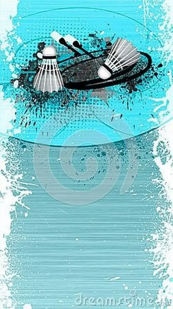 Quả cầu lông bay vút lên trong không gian mờ ảo với những đường nét thiết kế cách điệu giúp màn hình điện thoại trở nên vô cùng độc đáo và mới lạ.