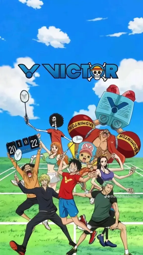 Ảnh nền cầu lông lấy cảm hứng từ truyện tranh với các nhân vật đang hăng say tập luyện dưới bầu trời xanh ngắt mang lại nguồn năng lượng bùng nổ cho ngày mới.