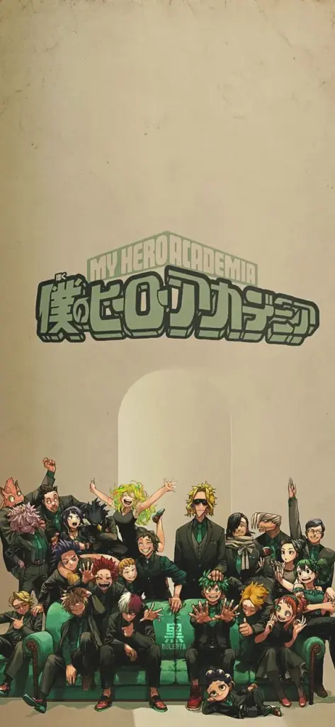 Hình nền điện thoại ký túc U.A. không khí đời thường, tông ấm, nhìn thư giãn sau giờ học