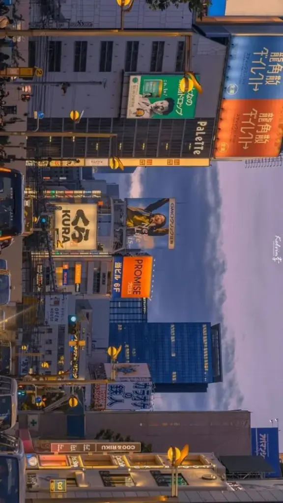 Hình nền phố Nhật với dây điện chằng qua trời xanh và núi Phú Sĩ ở cuối đường, các mái nhà thấp hai bên làm ảnh view đẹp mang nét đời thường rất duyên