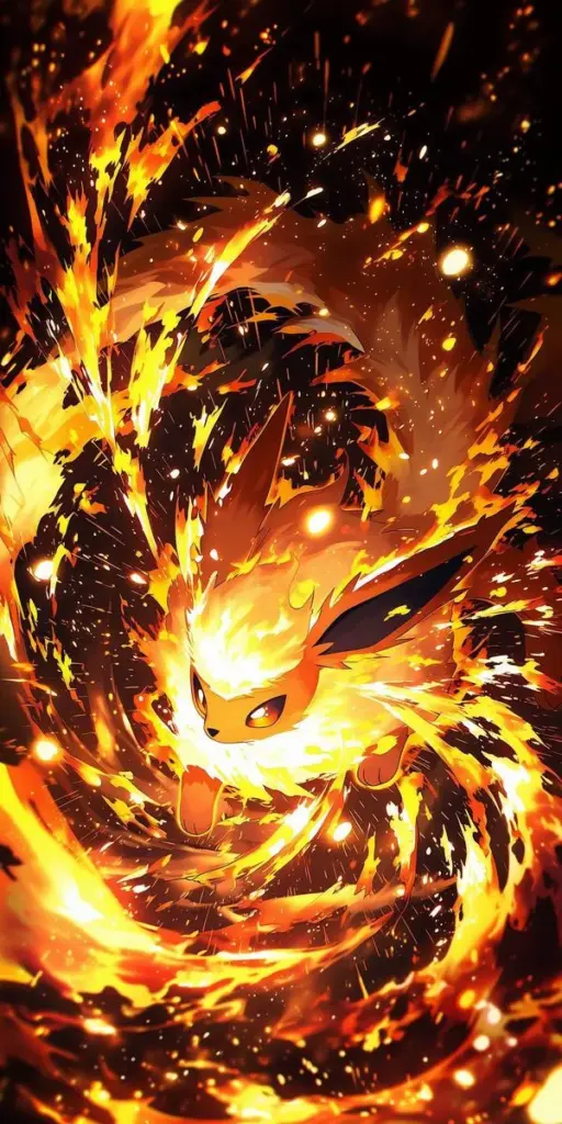 Charizard quẫy trong biển lửa, tia năng lượng văng tung, cảm giác áp đảo như boss cuối.