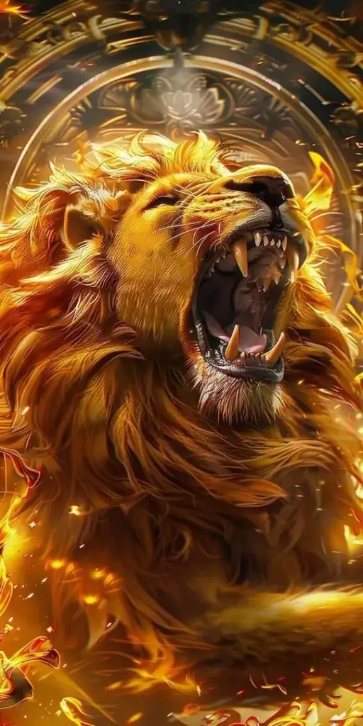 Cảnh sư tử cái đi trước dẫn đàn qua bãi đất khô, phía sau là ba con non bước sát nhau nên ảnh nền vua rừng xanh mang cảm giác gắn kết rõ ràng hơn dữ dội