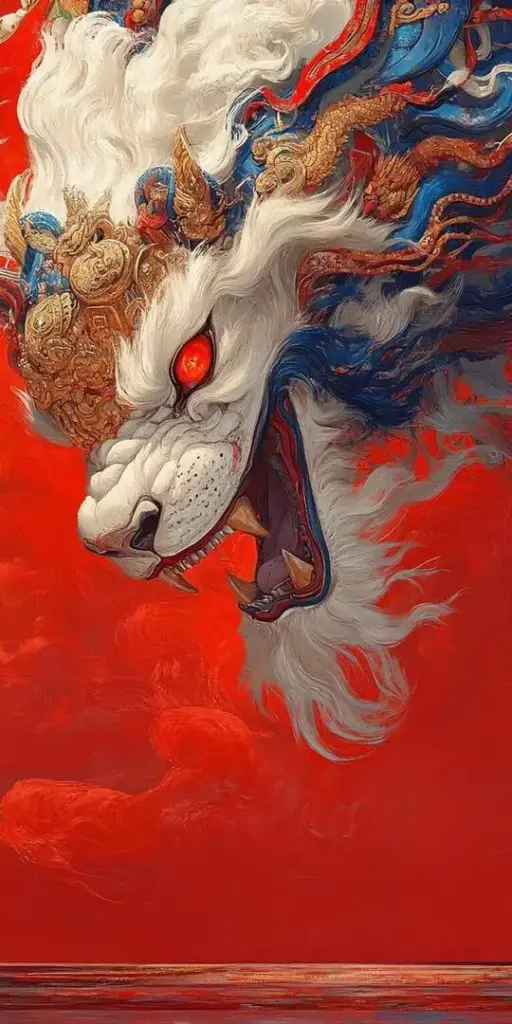 Hình nền phong thủy tỳ hưu ngọc lục bảo đặt giữa vòng bát quái mờ, thân hướng chéo và đuôi cong gọn, ảnh 4K nhìn sang mà vẫn giữ ý niệm trấn trạch rõ ràng