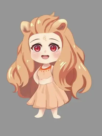 70 Hình Ảnh Cung Sư Tử Nữ Anime Chibi đầy vẻ kiêu hãnh khí chất sáng bừng bắt mắt